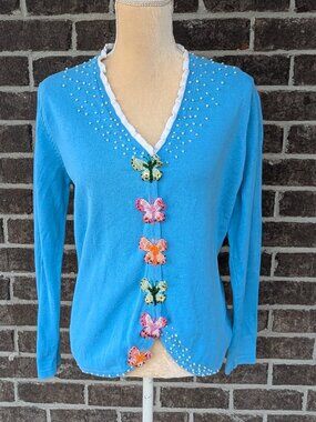 Vintage JTwo Butterfly Cardigan